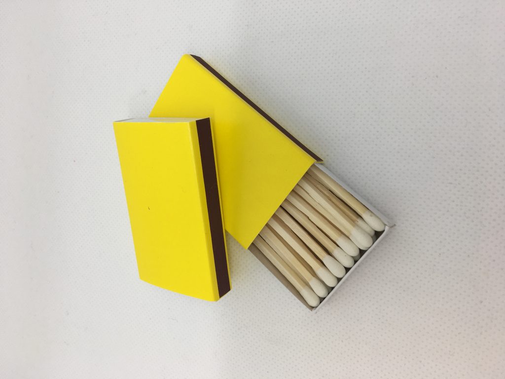 Plain Yellow Box Match Sticks